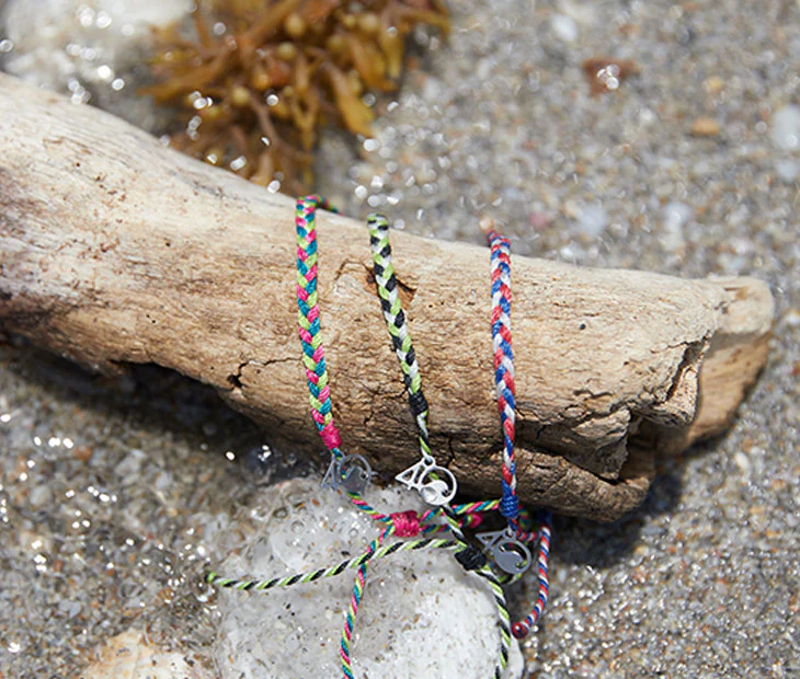 Braided Anklet in Electric Green - Image 5