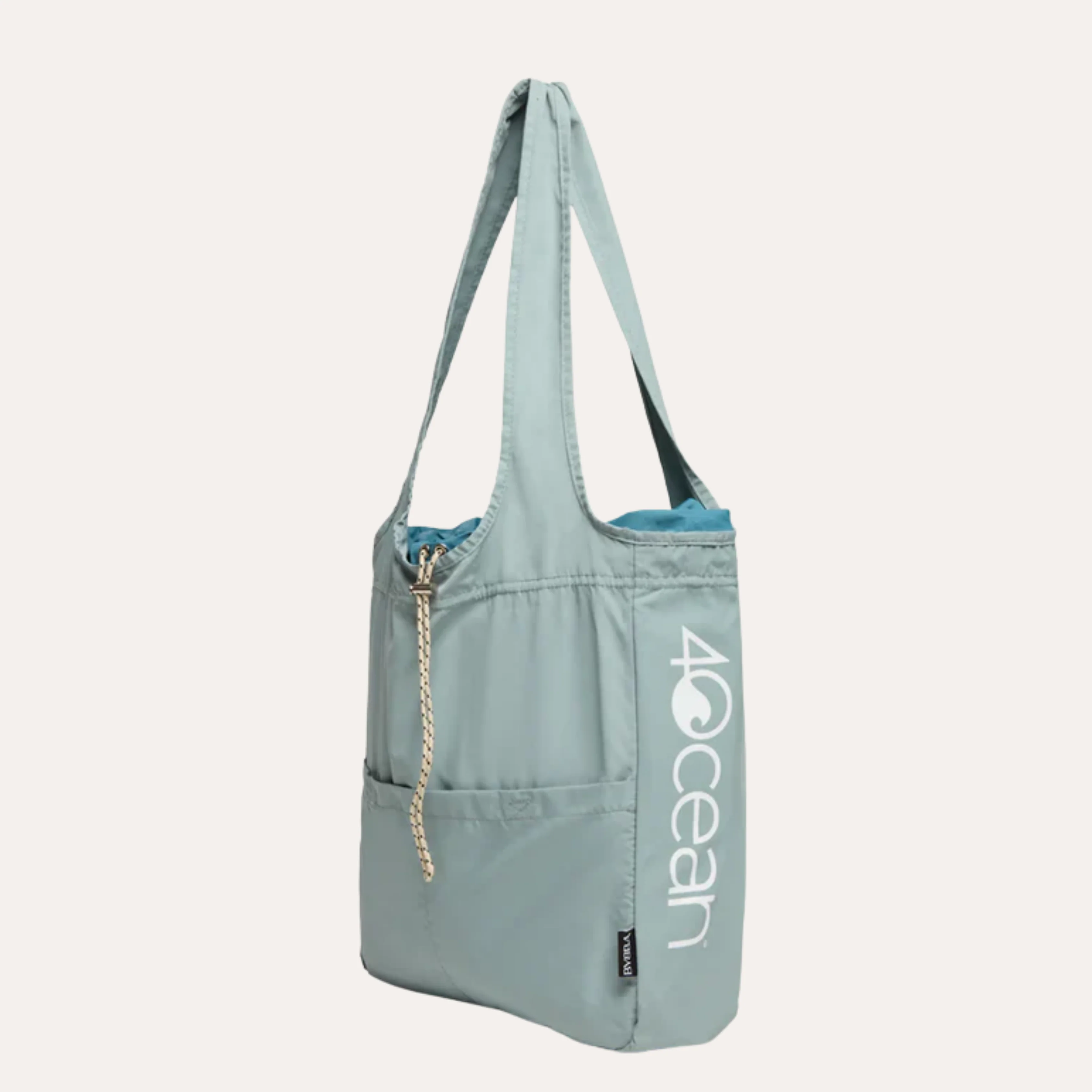 BYBBA x 4OCEAN THE BALOS PACKABLE TOTE BAG / MISTY BLUE
