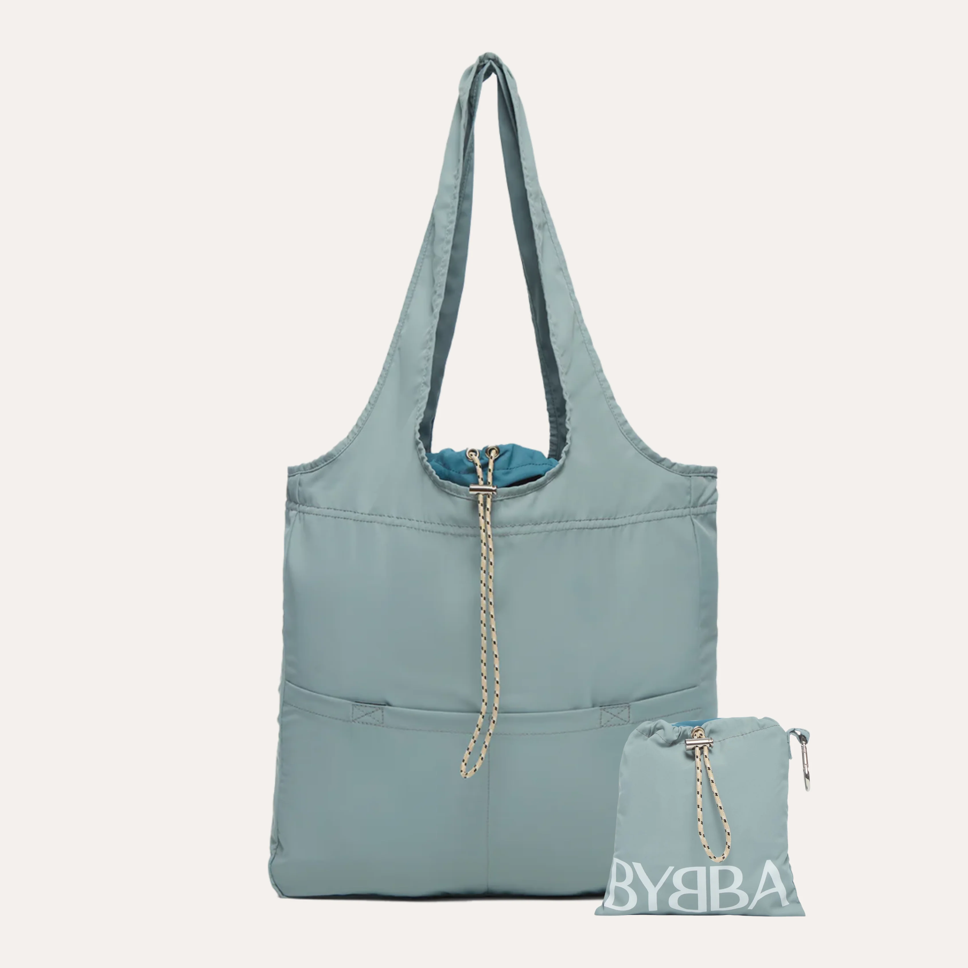 BYBBA x 4OCEAN THE BALOS PACKABLE TOTE BAG / MISTY BLUE - Image 6