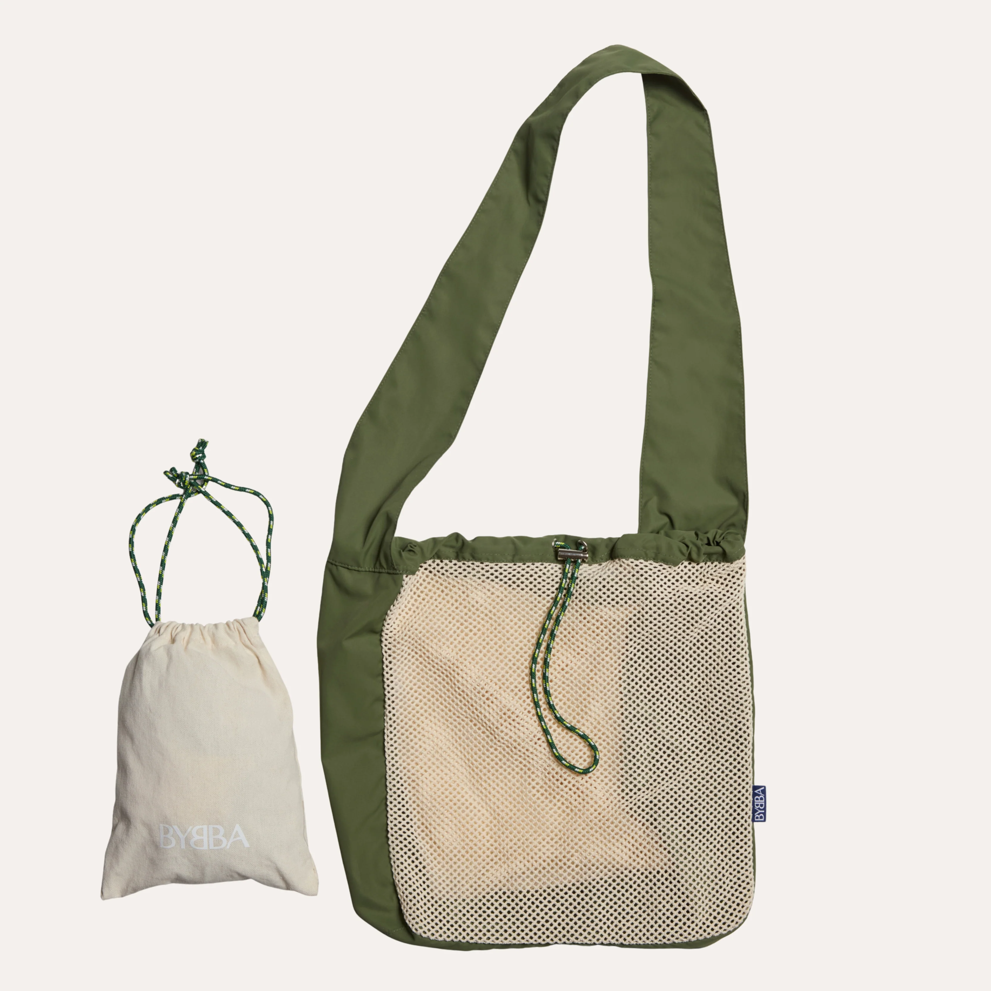 BYBBA x 4OCEAN NET.ZERO MODERN FISHERMAN CROSSBODY BAG / SEA TURTLE MOSS - Image 3