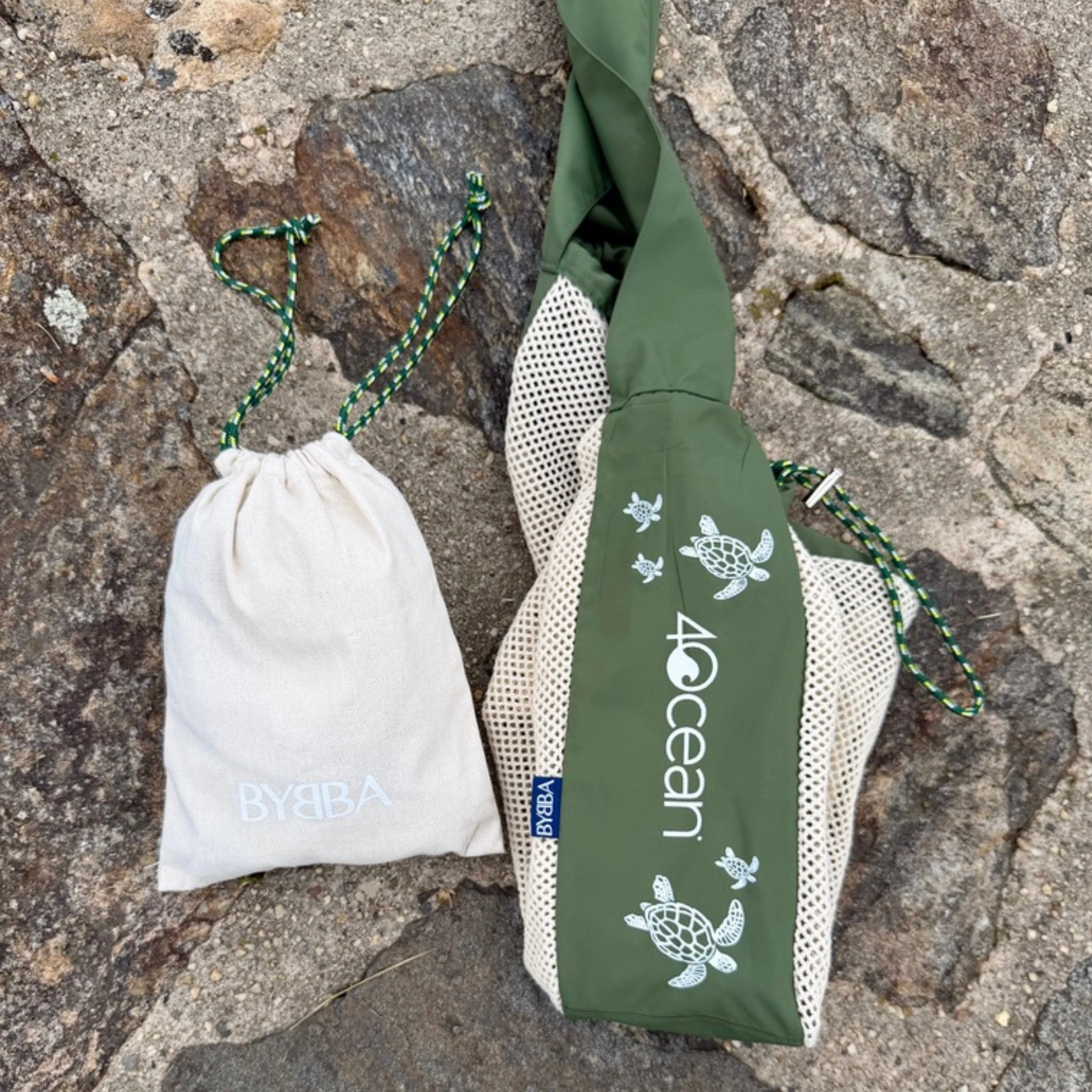 BYBBA x 4OCEAN NET.ZERO MODERN FISHERMAN CROSSBODY BAG / SEA TURTLE MOSS - Image 7