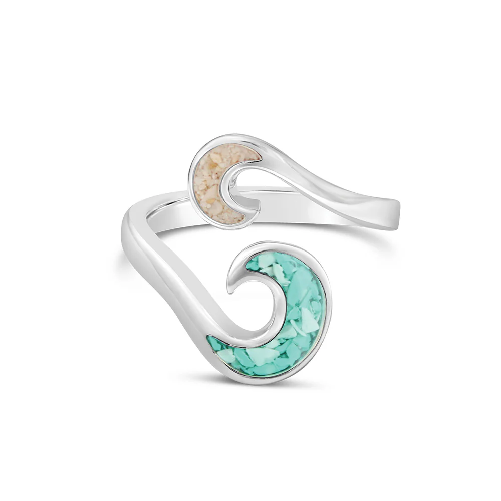 Dune Jewelry x 4ocean Wave Bypass Ring - Image 3
