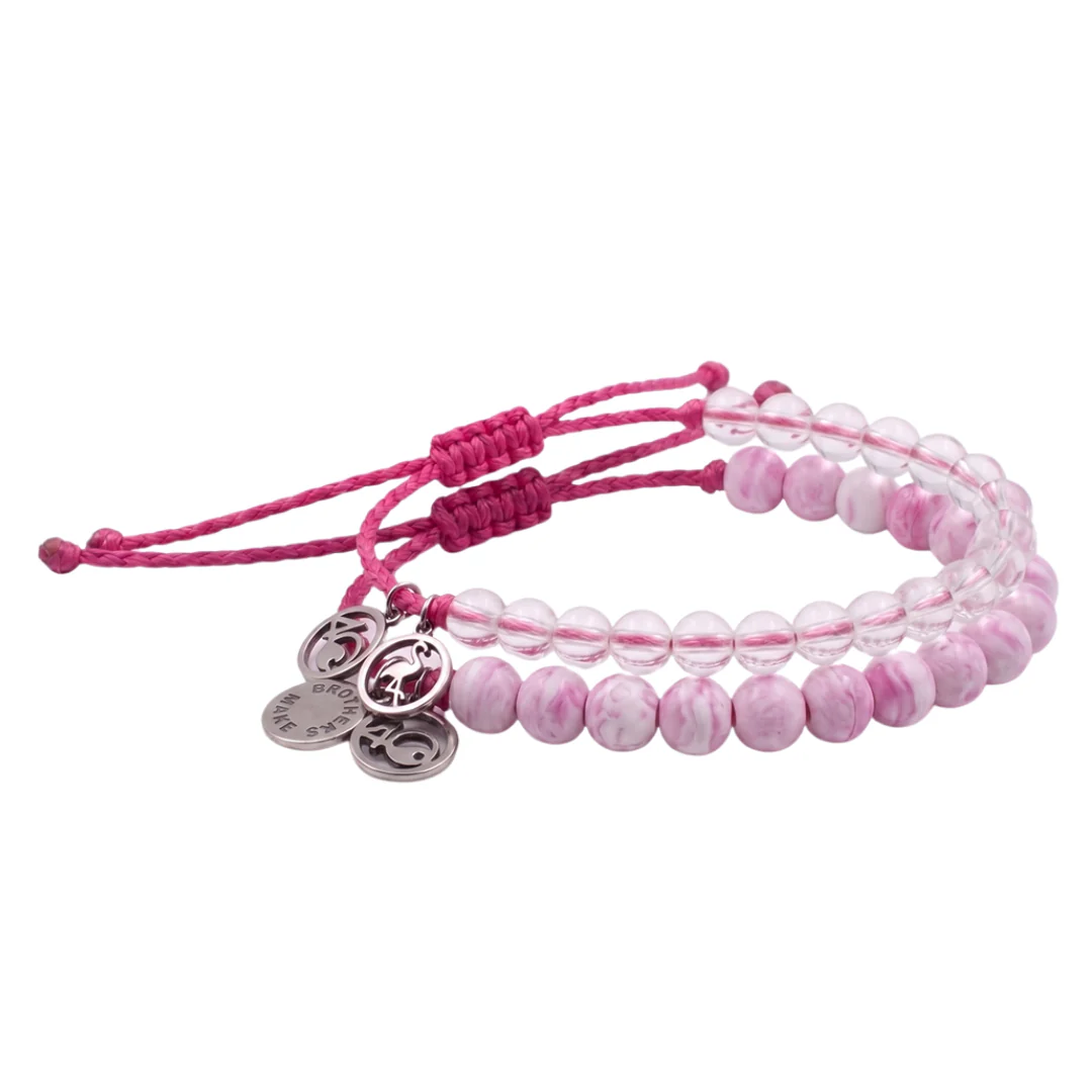 4ocean x Brothers Make Colors of the Seas Collection - Flamingo Pink Stack