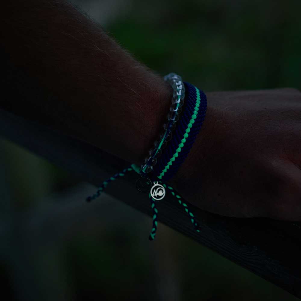 Deep Sea Braided Bracelet in Abyssal Blue Glow - Image 4