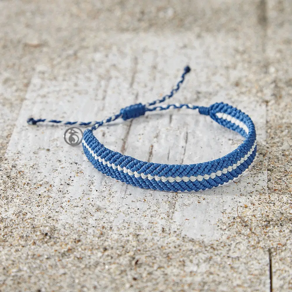 Deep Sea Braided Bracelet in Abyssal Blue Glow - Image 5