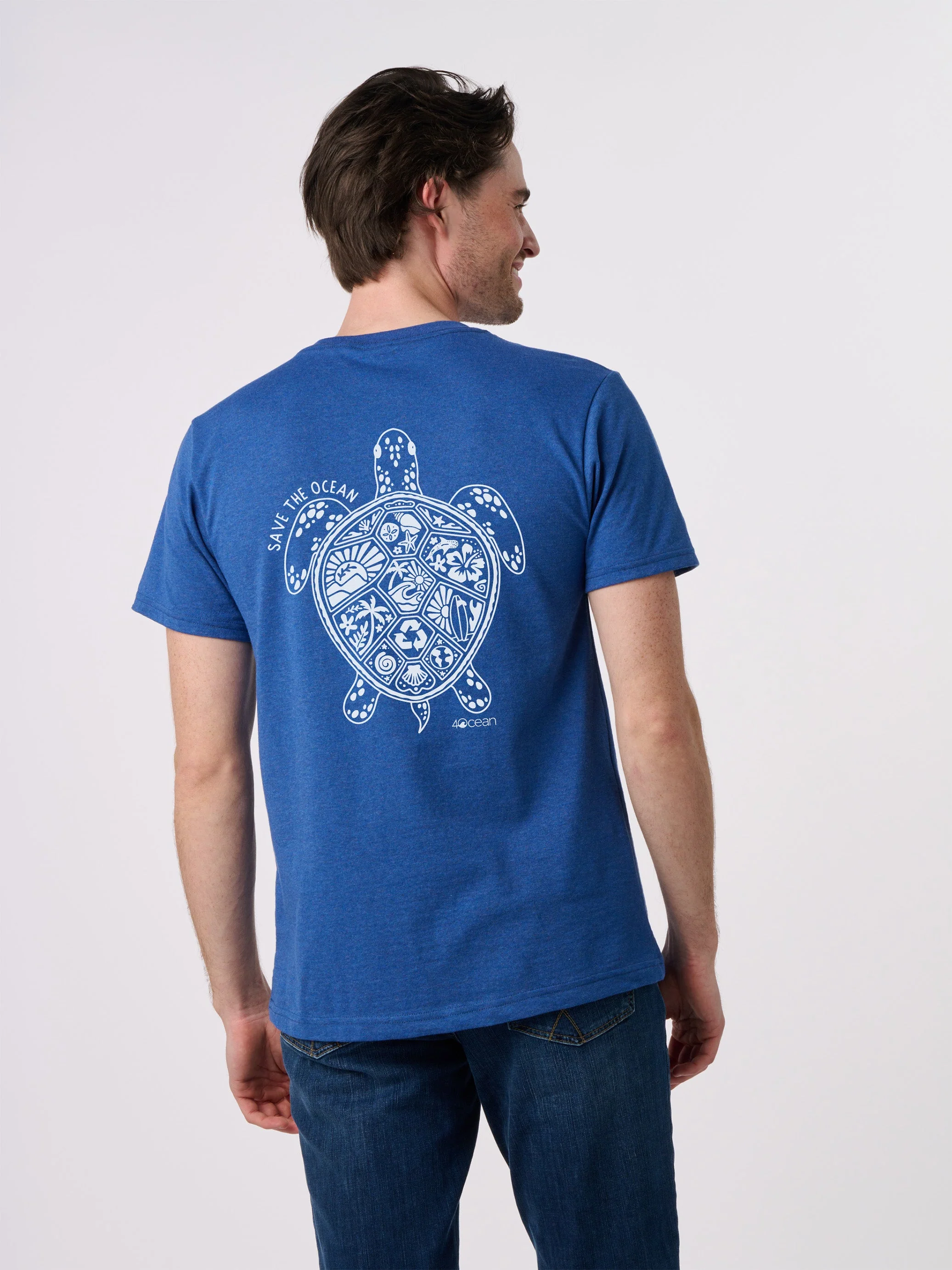 Save The Ocean Turtle Unisex T-Shirt - Image 18