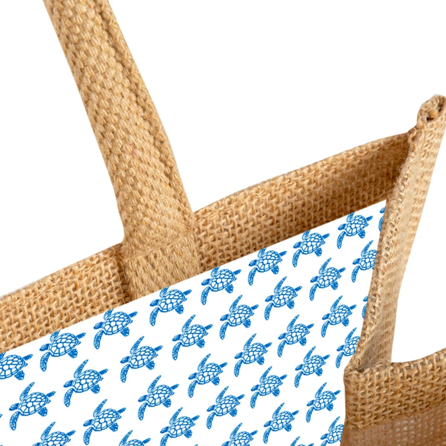 Sea Turtle Woven Beach Tote - Image 3