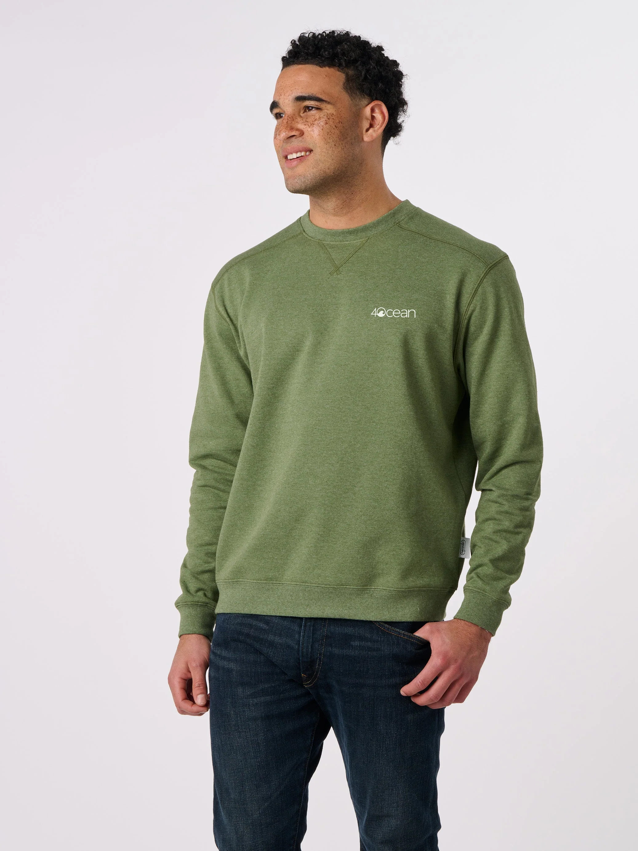 Shark Microplastic Unisex Crew Fleece Sweatshirt - Image 12