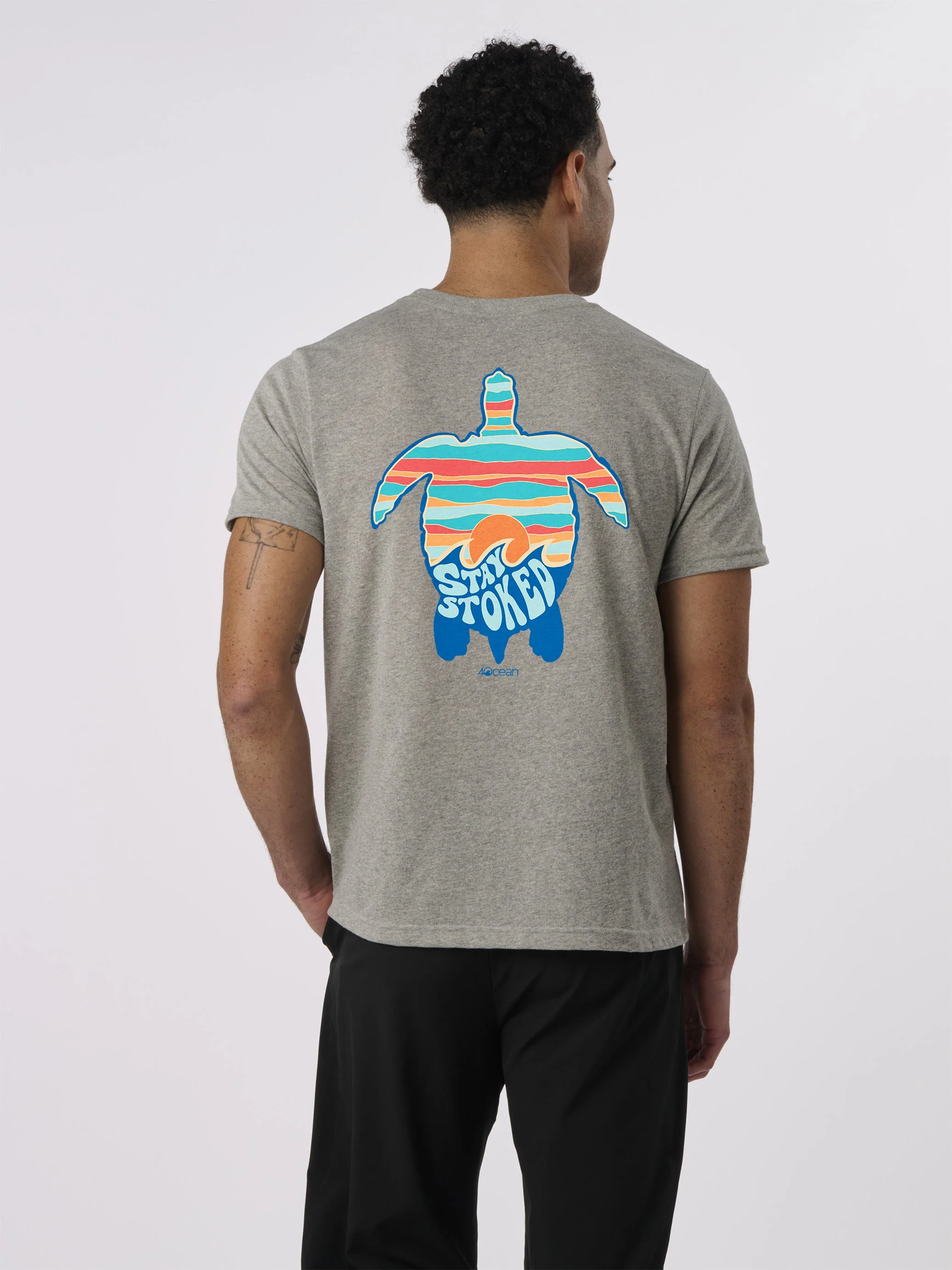 Stay Stoked Turtle Unisex T-Shirt - Image 6