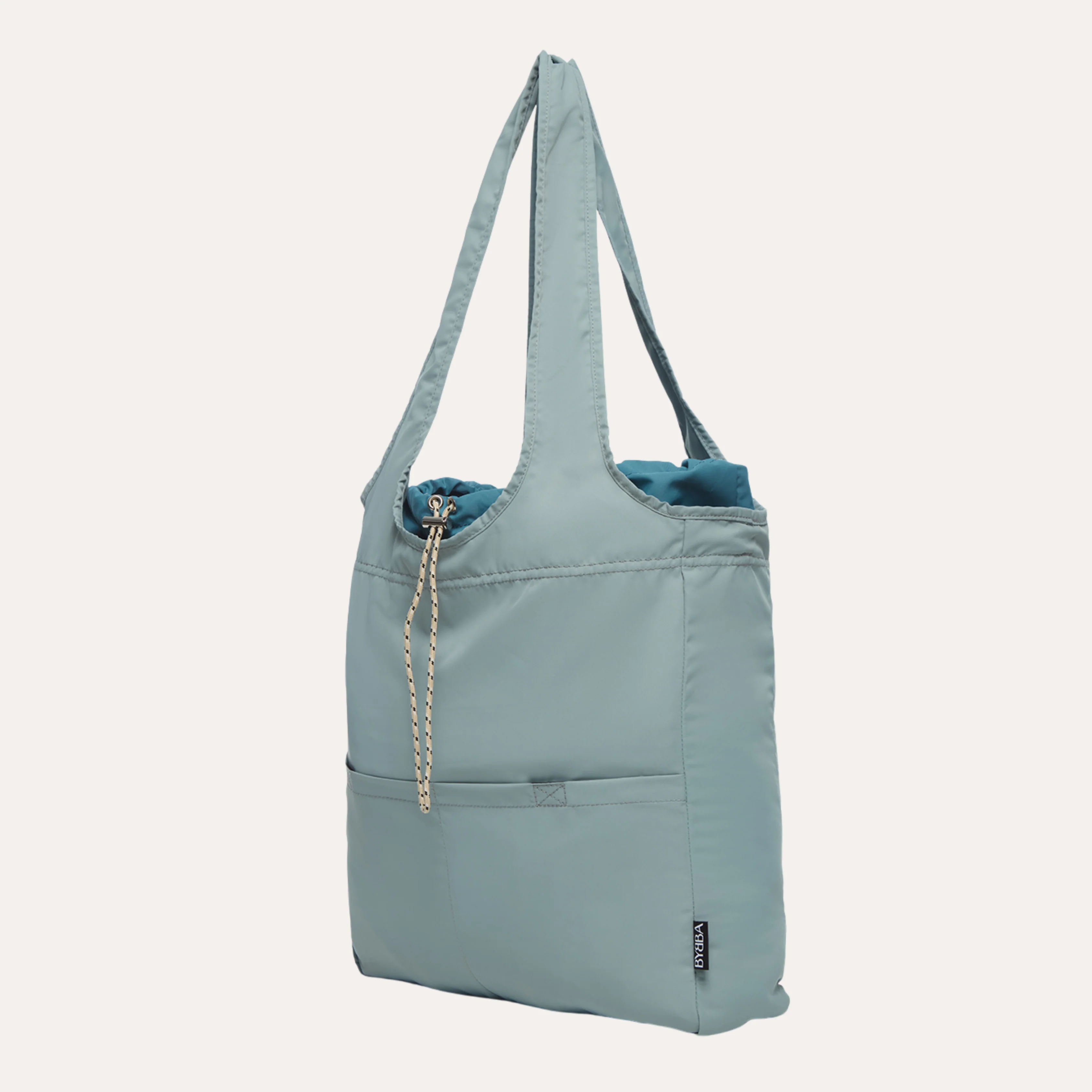 THE BALOS PACKABLE TOTE BAG / MISTY BLUE - Image 2