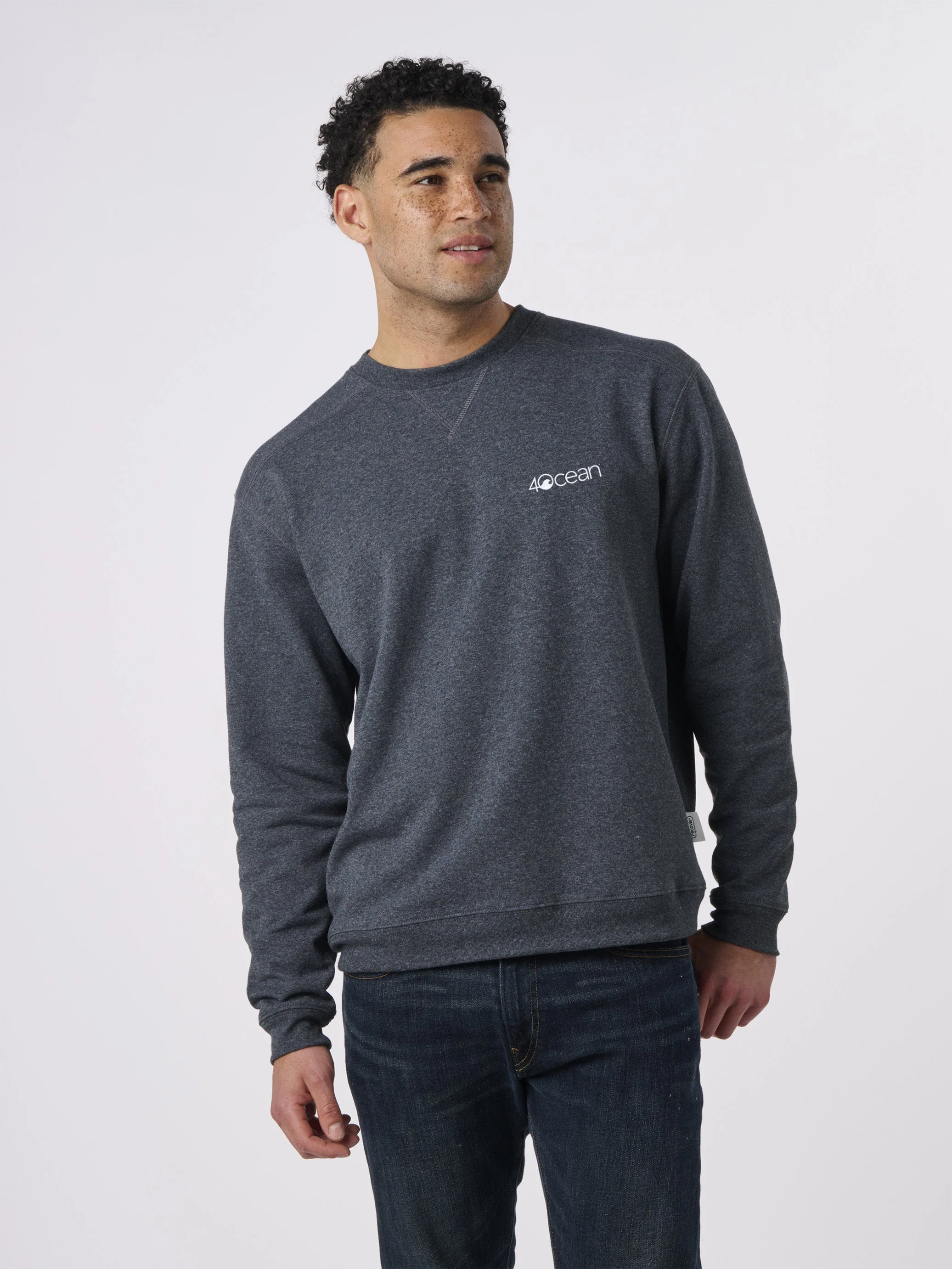Whale Microplastic Unisex Crew Fleece Sweatshirt - Image 12